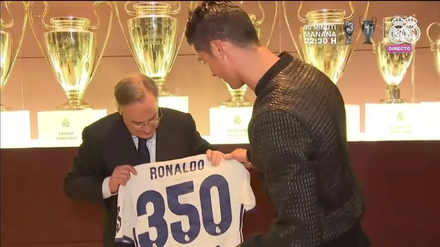 Cristiano Ronaldo ya suma 350 partidos con el Real Madrid