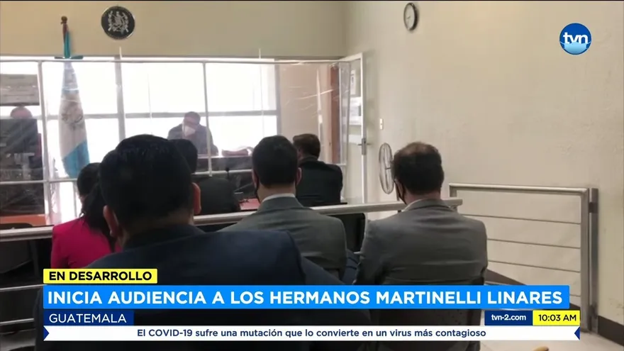Hermanos Martinelli Linares acuden a audiencia en Guatemala