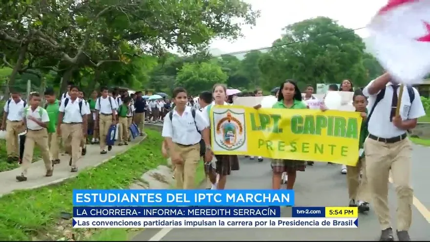 Estudiantes del IPT Capira protestan por muerte de un compañero