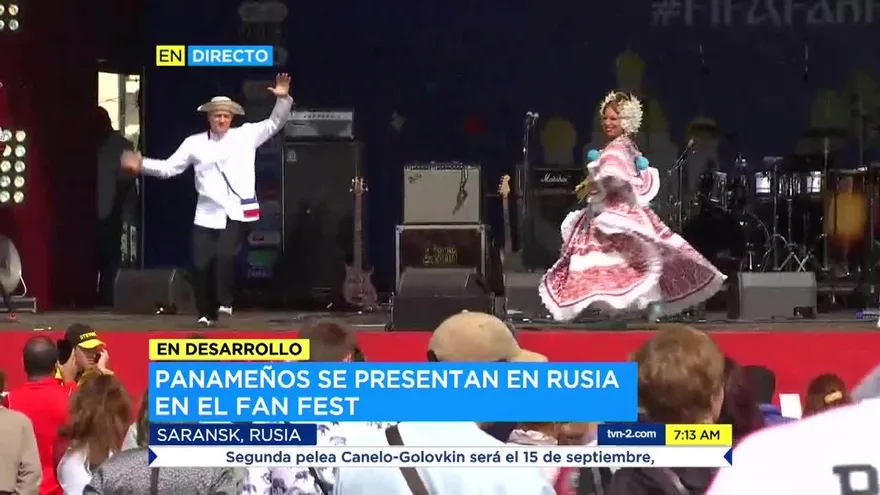 Panameños se presentan en el Fan Fest en Rusia