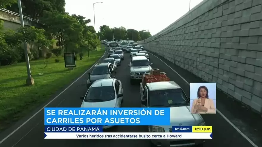 Inversión de carriles por fiestas patrias inicia desde el 1 de noviembre