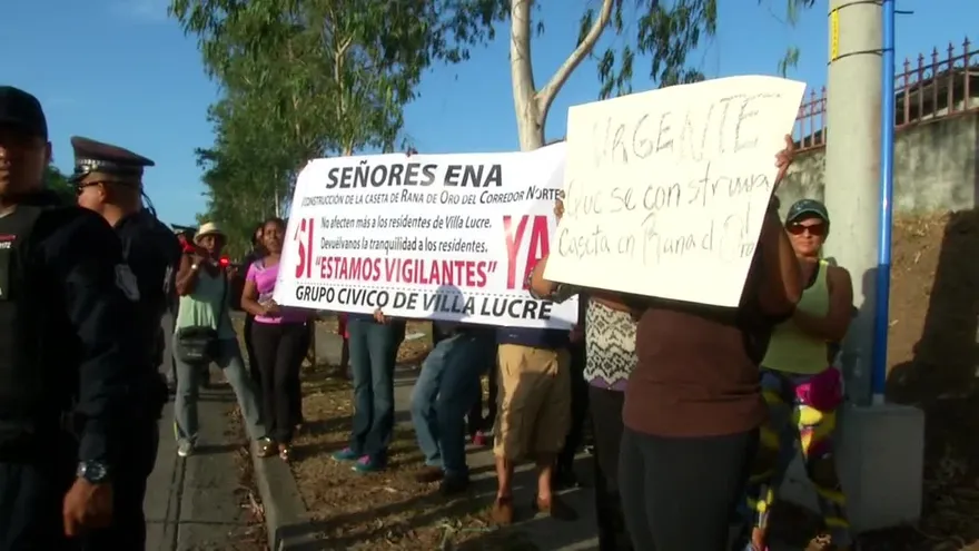 Residentes de Villa Lucre están cansados de los tranques