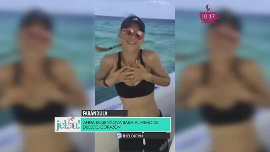 Anna Kournikova baila el nuevo éxito de su novio Enrique Iglesias