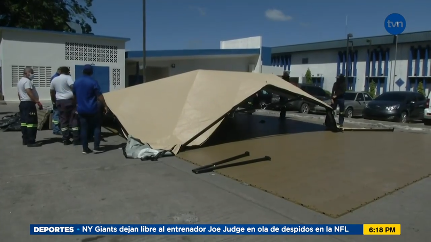 Instalan hospital campaña para atender casos de covid-19 en Veraguas