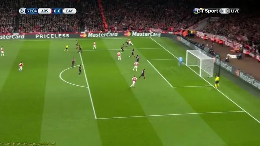 Arsenal dominó 2-0 a Bayern Múnich
