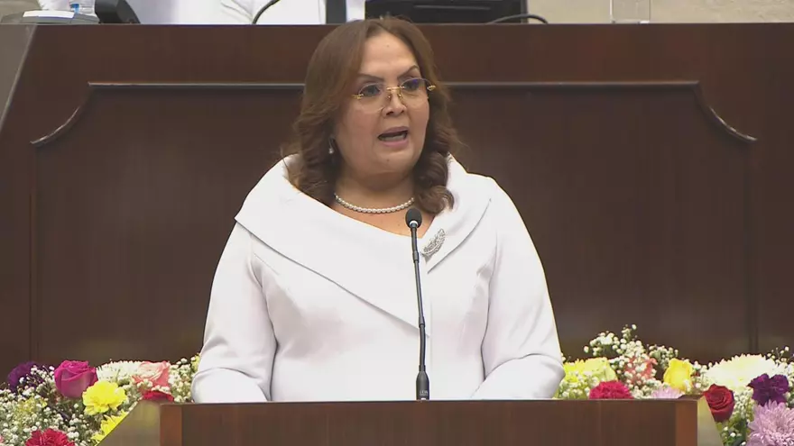 Dana Castañeda, presidenta saliente de la Asamblea Nacional