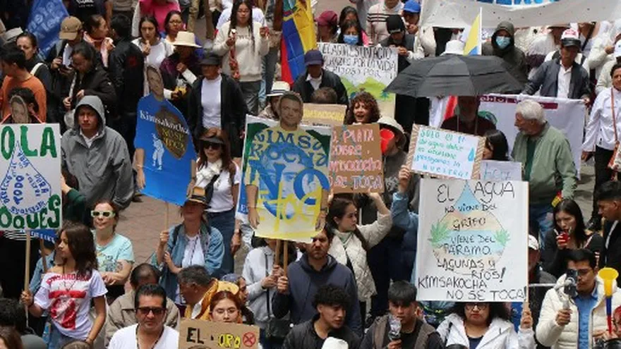 Protestas en Ecuador contra la minería