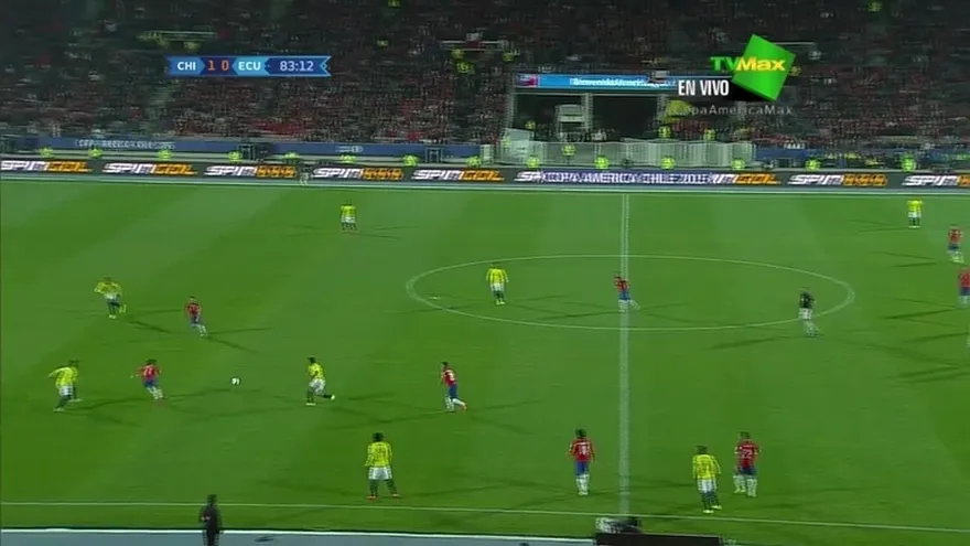 Gol de Vargas Min. 83, Chile 2-0 Ecuador