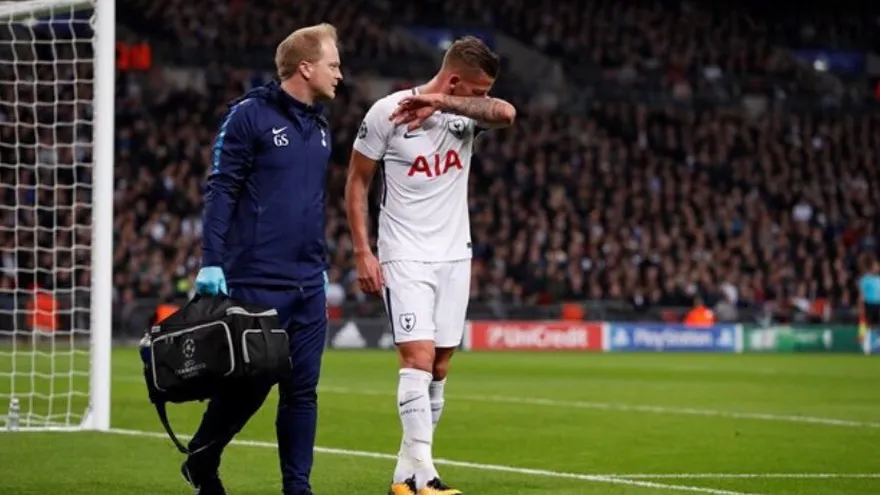 Alderweireld causará baja por lesión con el Tottenham hasta febrero.