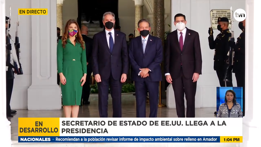 Antony Blinken llega a la Presidencia de la República