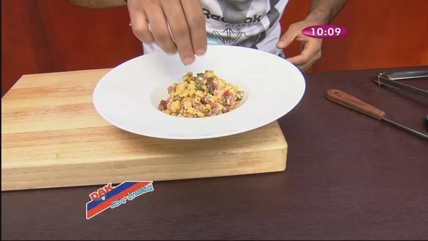 Ensalada de mazorca y jamonilla