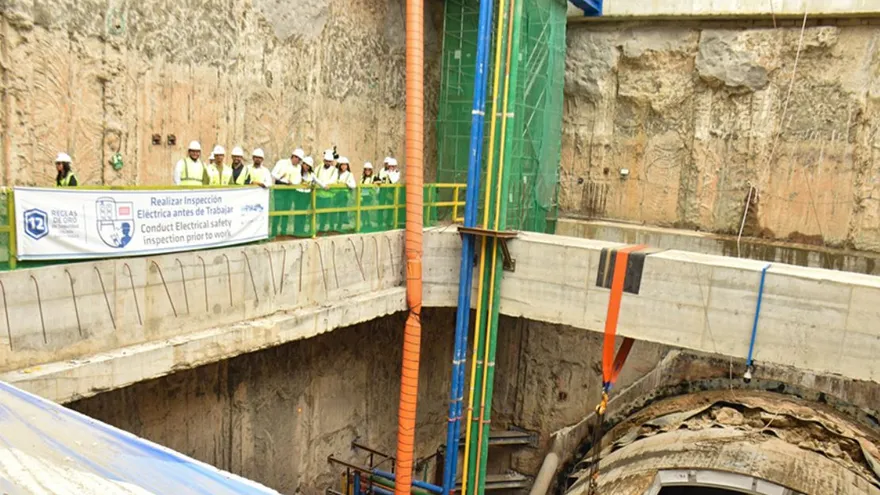 Los diputados verificaron el avance en el túnel de la Línea 3