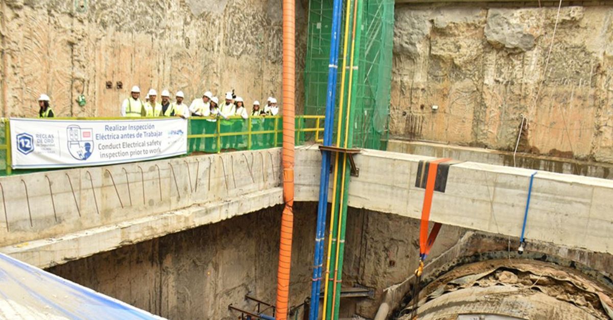 Comisión legislativa inspecciona por segunda vez el progreso de la Línea 3 del Metro, túnel alcanza 73% de avance