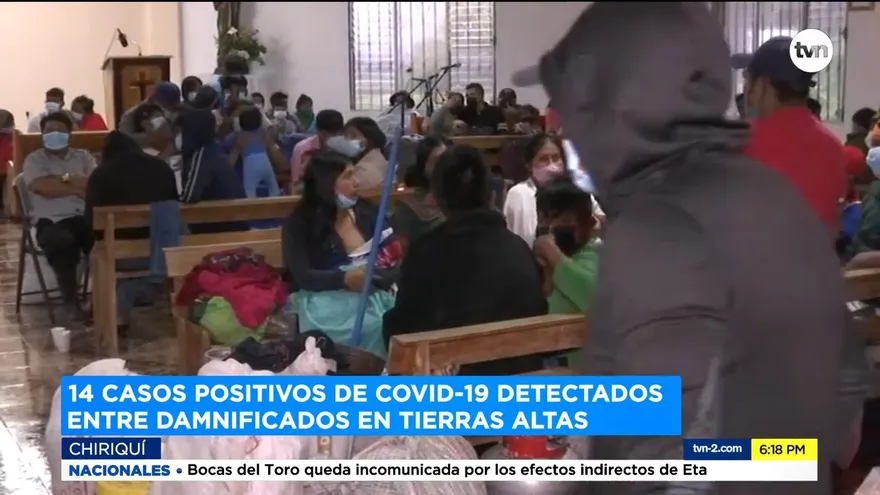 Detectan casos de COVID-19 entre damnificados que se encuentran en albergues en Chiriquí