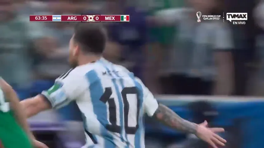 Gol de Lionel Messi a México (1-0)