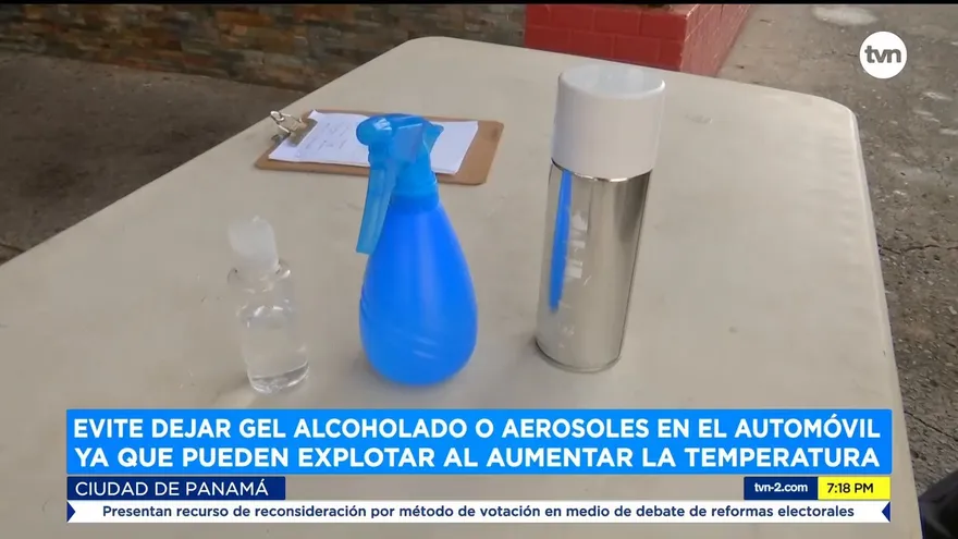Aerosoles, Alcohol y calor combinación explosiva
