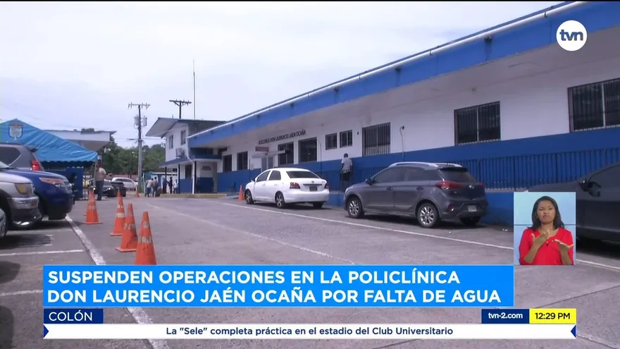 Policlínica en Colón lleva 24 horas sin agua