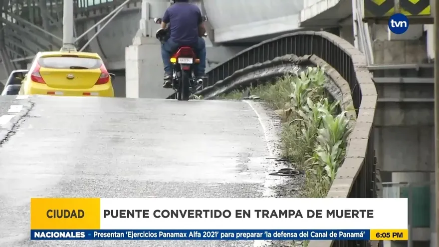 Puente vehicular de San Miguelito se ha convertido en trampa de muerte