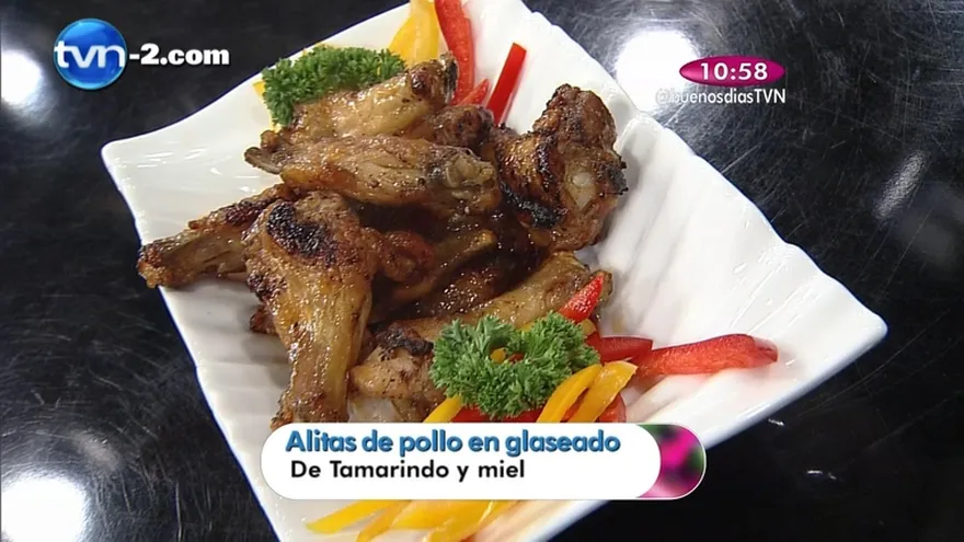 Receta - Alitas de Pollo en Glaseado de Tamarindo y miel