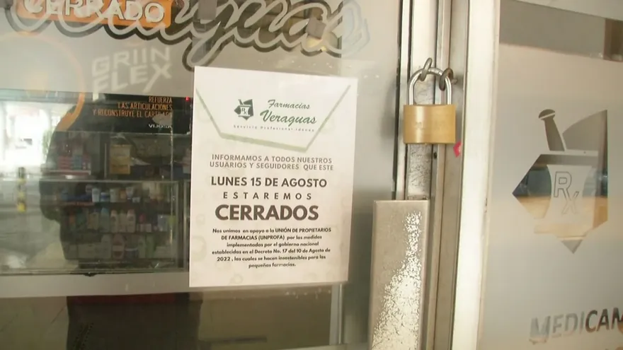 Farmacia cerrada en Santiago de Veraguas