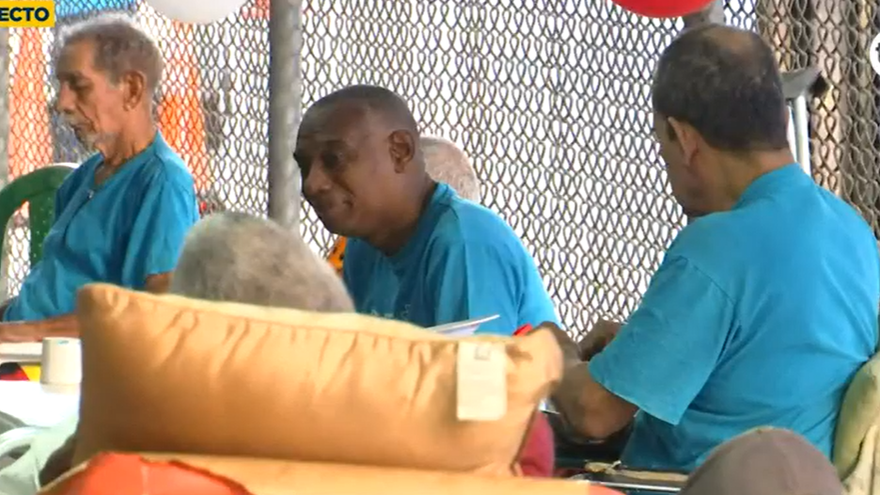 Algunas de las personas que reciben apoyo en este centro