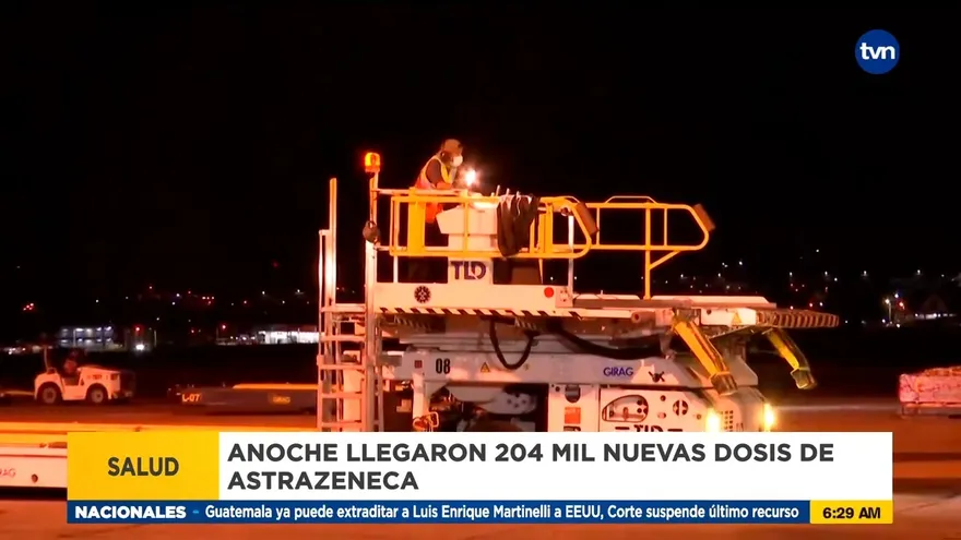 Llega séptimo lote de vacunas de AstraZeneca