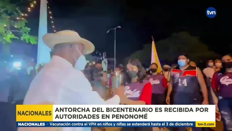 Antorcha del Bicentenario llegó a Penonomé