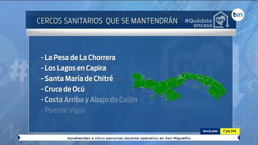 Cercos sanitarios continuarán en los puntos ya establecidos