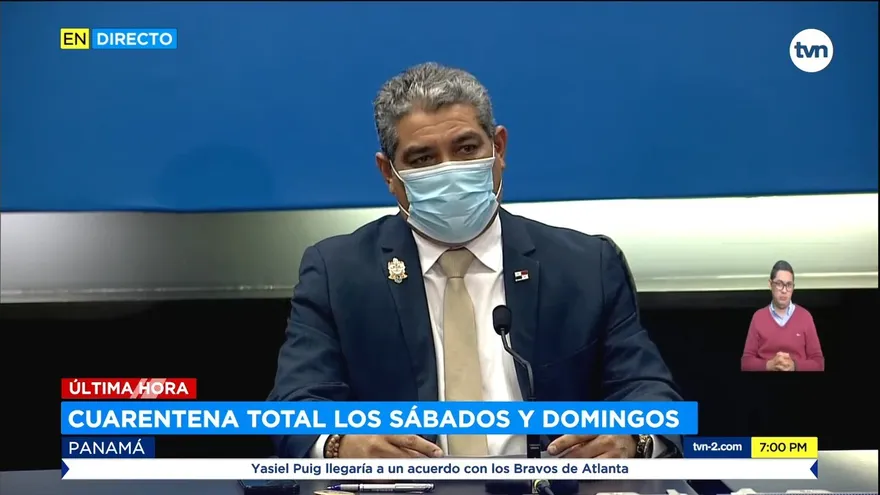Ministro de Salud anuncia nuevas medidas para enfrentar el COVID-19 en Panamá