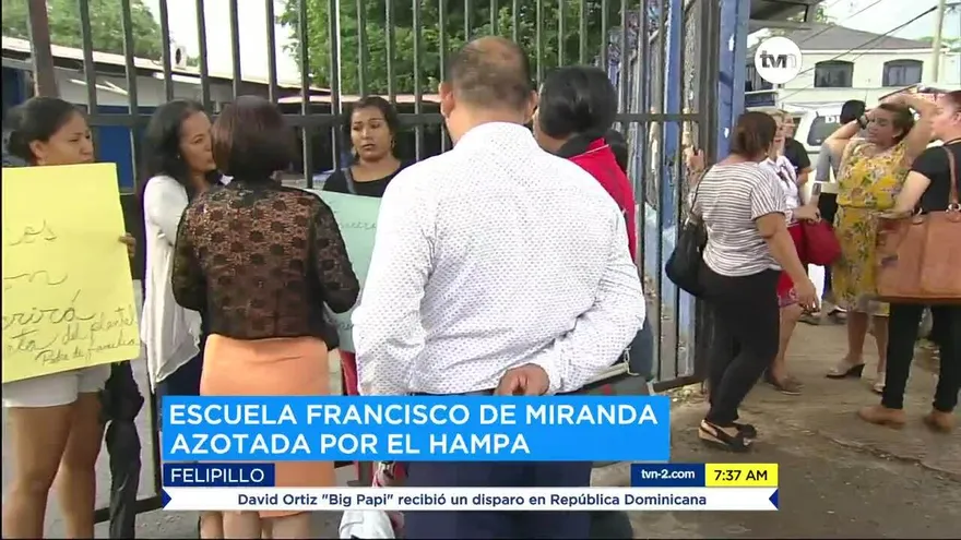 Paro en la escuela Francisco de Miranda