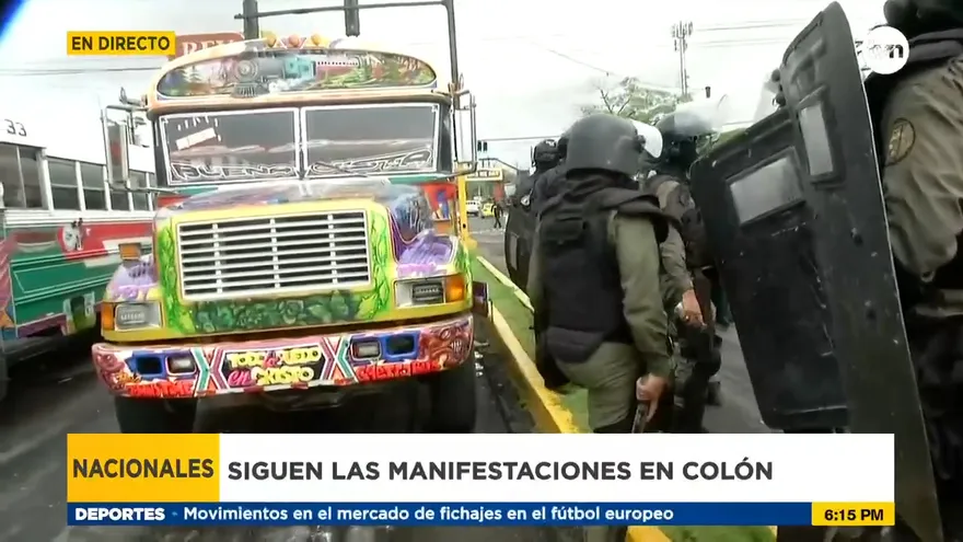 Segunda semana de paro en Colón