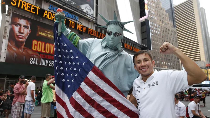 Golovkin inquieta con su presencia en Nueva York.