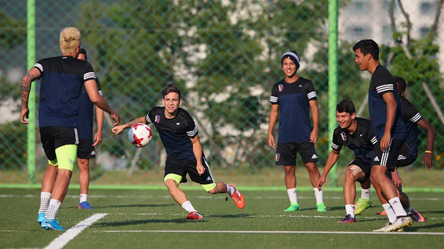 Venezuela Sub-20 se entrenan para su juego de octavos de final ante Japón