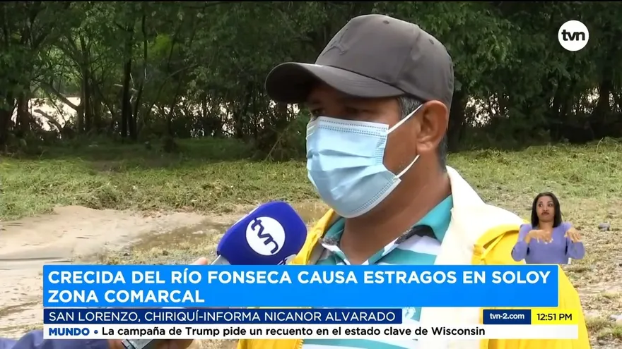 San Lorenzo en Chiriquí, incomunicado desde el pasado 3 de noviembre