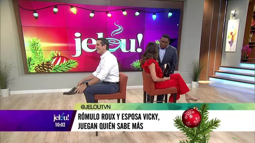 Rómulo Roux y su esposa Vicky Heurtematte juegan al test de parejas