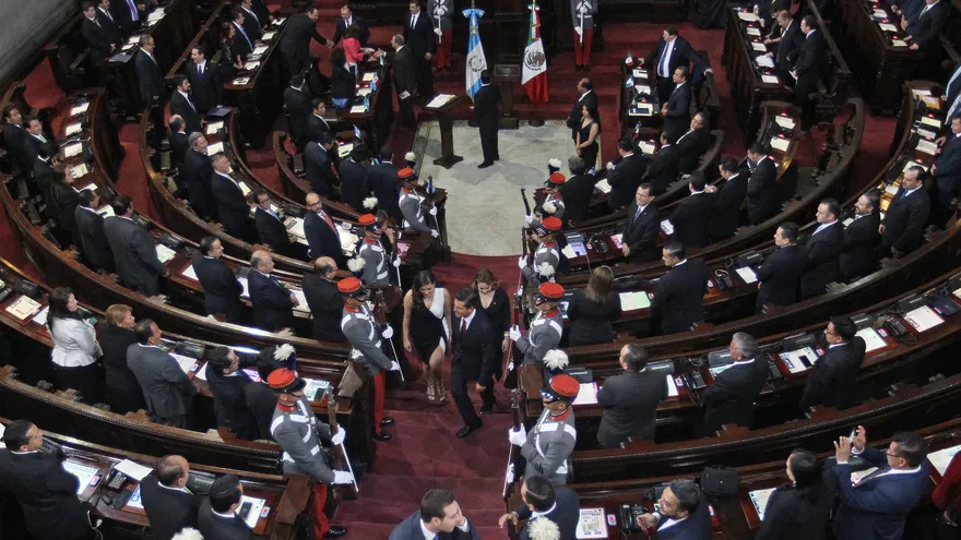 Vista de una sesión del Congreso de Guatemala
