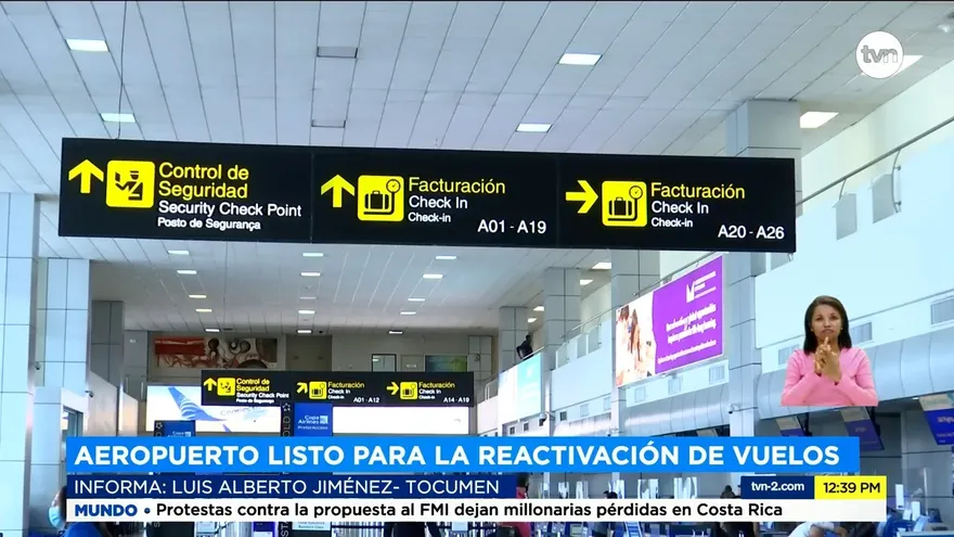 Aeropuerto de Tocumen se prepara para inicio de vuelos internacionales