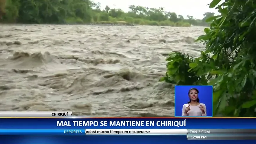 Fuertes lluvias afectan nivel de los ríos en Chiriquí