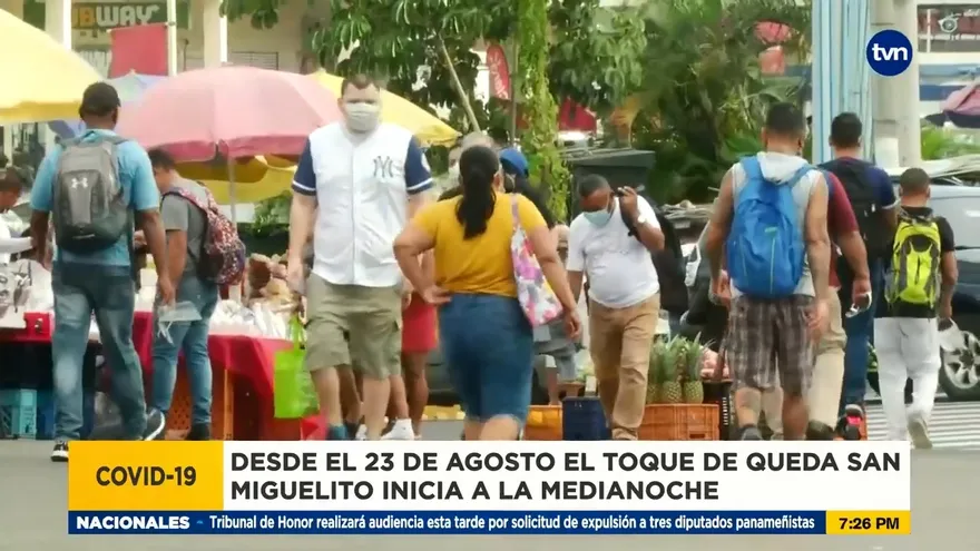 Toque de queda a las 12 en San Miguelito