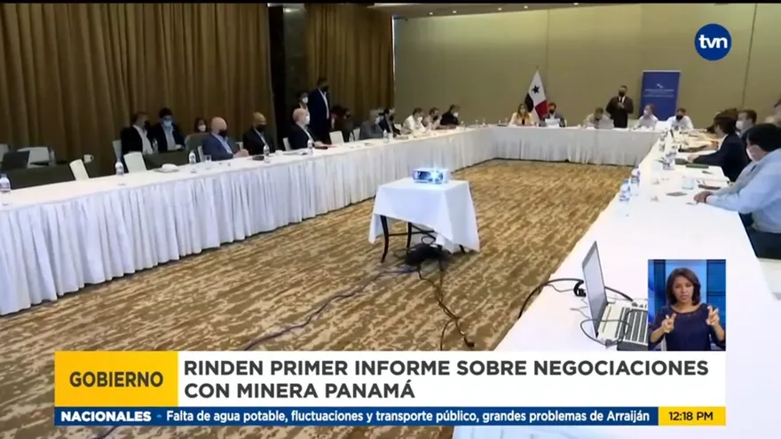 Rinden informe sobre negociaciones con Minera Panamá