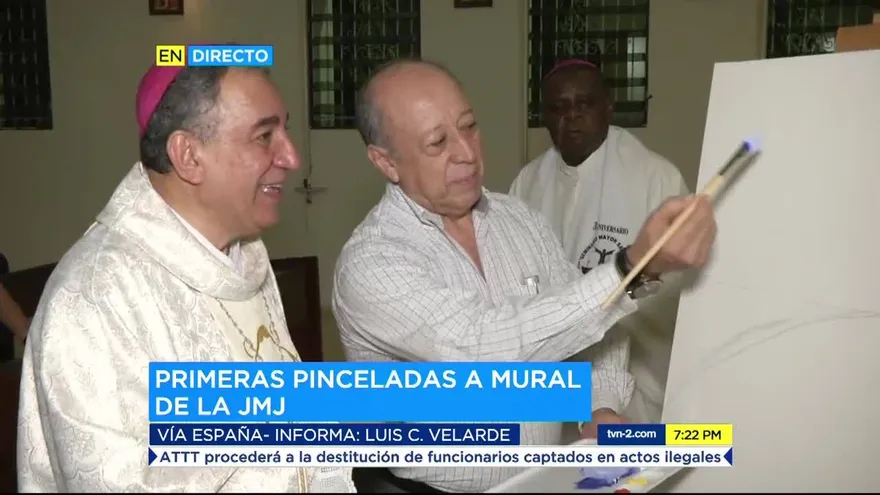 Pintan mural para la JMJ 2019