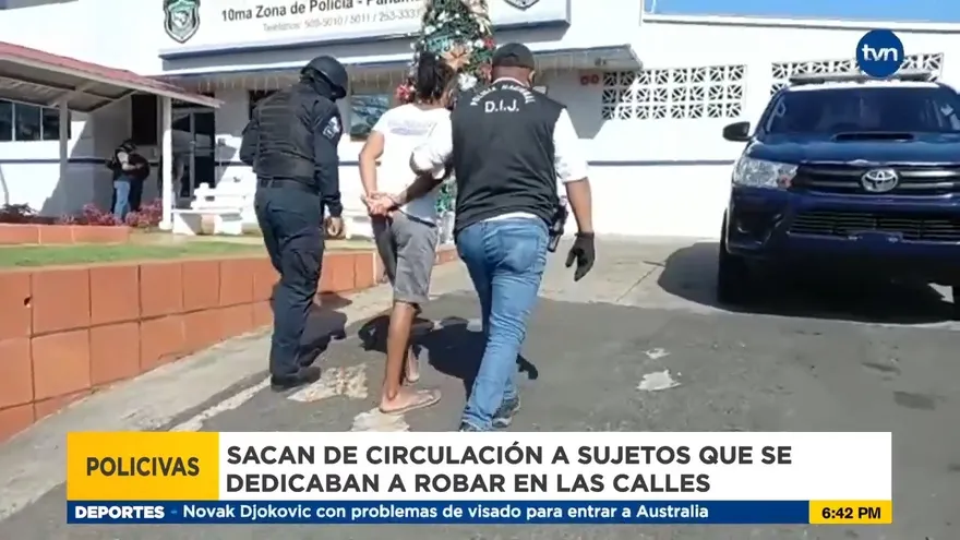 Aprehenden a personas que se dedican a robar en calles de Panamá Oeste