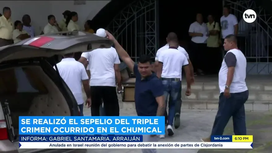 Realizan sepelio de las víctimas del triple homicidio del Chumical