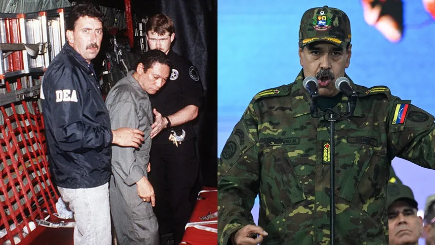 El exgeneral Manuel Antonio Noriega se entregó a la DEA el 3 de enero de 1990 y Nicolás Maduro fue capturado en Caracas el 3 de enero de 2026
