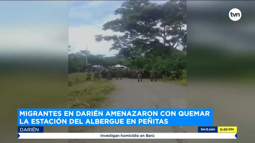 Migrantes en pie de guerra en Darién