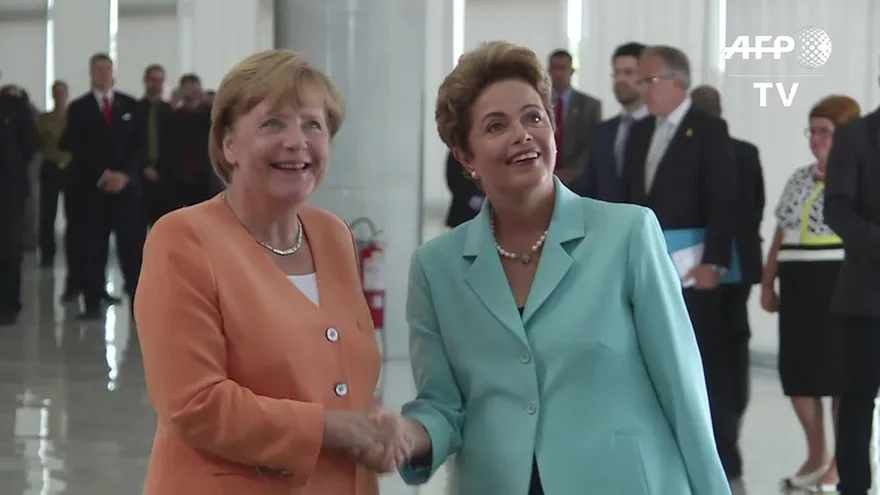 Rousseff y Merkel se reúnen en Brasilia