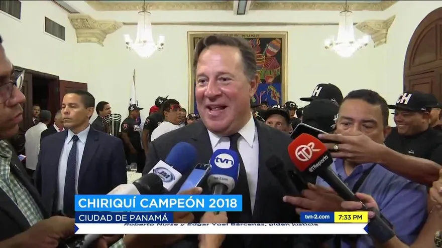 Equipo de Chiriquí es recibido por el presidente Varela