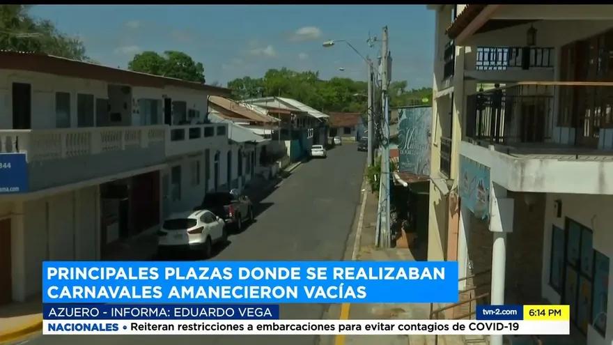 Desiertas calles de los poblados que tradicionalmente realizan carnavales en Azuero