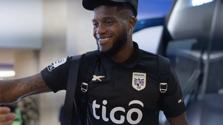 José Fajardo delantero de la selección de Panamá