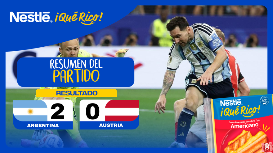 Mundial 2026 | Argentina 2-0 Austria resumen completo Grupo J